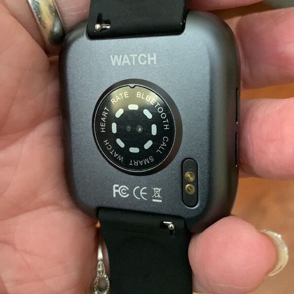 Smart watch black band and white band, unisex main image 10
